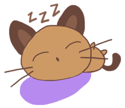 Cute but Lazy Cat sticker #11021498