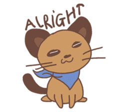Cute but Lazy Cat sticker #11021502