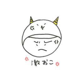 W Face! a covering for head! Black joke. sticker #11021562