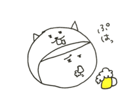 W Face! a covering for head! Black joke. sticker #11021567