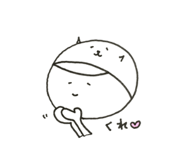 W Face! a covering for head! Black joke. sticker #11021575