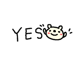 English cute text bear stickers! sticker #11021720
