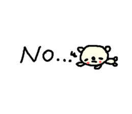 English cute text bear stickers! sticker #11021721