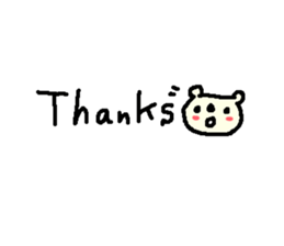 English cute text bear stickers! sticker #11021728