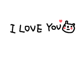 English cute text bear stickers! sticker #11021730