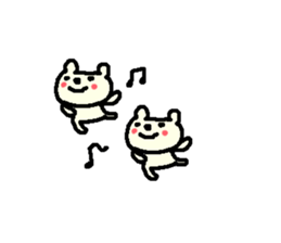 English cute text bear stickers! sticker #11021736