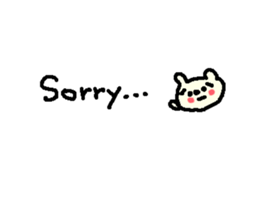 English cute text bear stickers! sticker #11021737