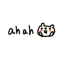 English cute text bear stickers! sticker #11021741