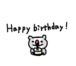 English cute text bear stickers! sticker #11021747