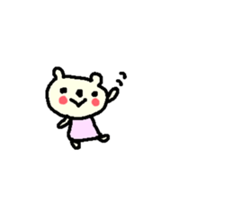 English cute text bear stickers! sticker #11021748