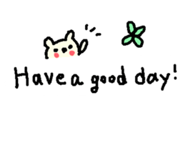 English cute text bear stickers! sticker #11021752