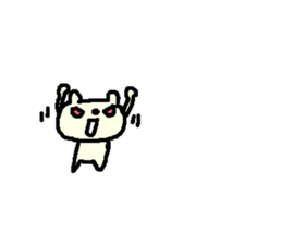 English cute text bear stickers! sticker #11021753