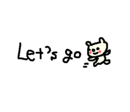 English cute text bear stickers! sticker #11021755