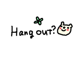 English cute text bear stickers! sticker #11021757