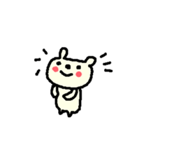 English cute text bear stickers! sticker #11021758