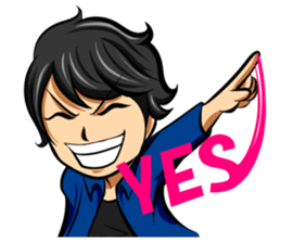 Smile Man Yuchan part2 sticker #11022282