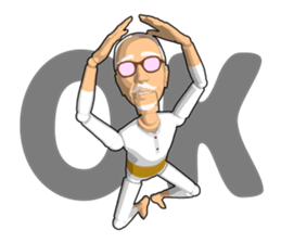 Grandfather doll sticker #11022884