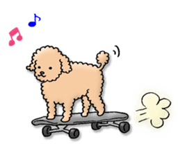 Happy days of Toy Poodle Part3 sticker #11023474
