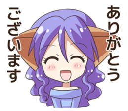 The Sticker of the Girl of a cat ear2 sticker #11024041