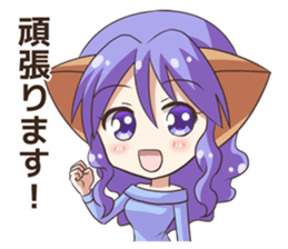 The Sticker of the Girl of a cat ear2 sticker #11024048