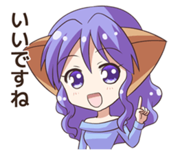 The Sticker of the Girl of a cat ear2 sticker #11024050