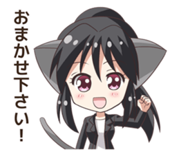 The Sticker of the Girl of a cat ear2 sticker #11024052