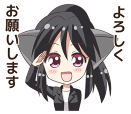 The Sticker of the Girl of a cat ear2 sticker #11024053