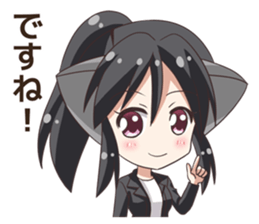 The Sticker of the Girl of a cat ear2 sticker #11024058