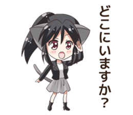 The Sticker of the Girl of a cat ear2 sticker #11024060