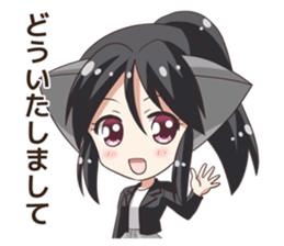 The Sticker of the Girl of a cat ear2 sticker #11024061