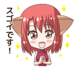 The Sticker of the Girl of a cat ear2 sticker #11024069