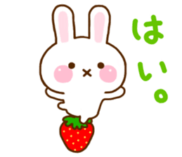 Rabbit Strawberry 9 sticker #11024523
