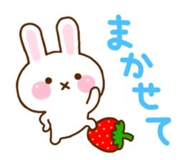 Rabbit Strawberry 9 sticker #11024526