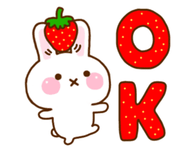 Rabbit Strawberry 9 sticker #11024527