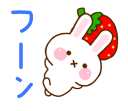 Rabbit Strawberry 9 sticker #11024530