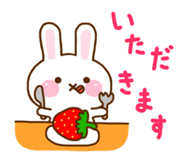 Rabbit Strawberry 9 sticker #11024548