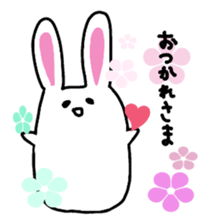 chubby cute rabbit! sticker #11025522