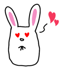 chubby cute rabbit! sticker #11025527