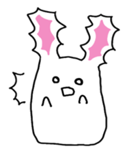 chubby cute rabbit! sticker #11025529