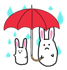 chubby cute rabbit! sticker #11025532