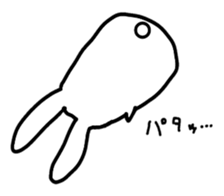 chubby cute rabbit! sticker #11025534