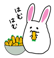 chubby cute rabbit! sticker #11025538