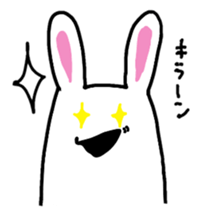 chubby cute rabbit! sticker #11025540