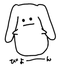 chubby cute rabbit! sticker #11025541