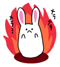 chubby cute rabbit! sticker #11025543