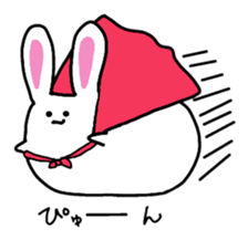 chubby cute rabbit! sticker #11025544