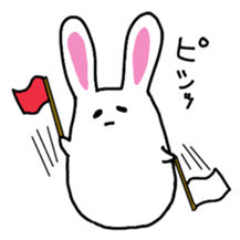 chubby cute rabbit! sticker #11025547