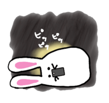 chubby cute rabbit! sticker #11025549