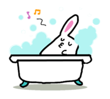 chubby cute rabbit! sticker #11025551
