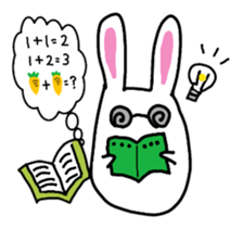 chubby cute rabbit! sticker #11025553